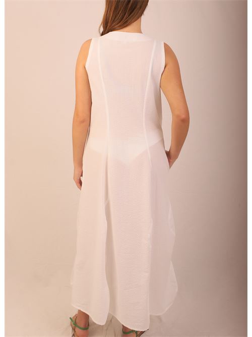 oversized dress in white cotton Laboratorio Capri | AKITABIANCO